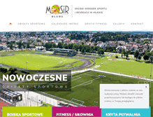 Tablet Screenshot of mosir.mlawa.pl