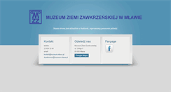 Desktop Screenshot of muzeum.mlawa.pl