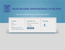 Tablet Screenshot of muzeum.mlawa.pl