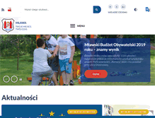 Tablet Screenshot of mlawa.pl