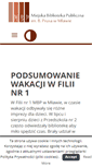 Mobile Screenshot of biblioteka.mlawa.pl