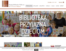 Tablet Screenshot of biblioteka.mlawa.pl